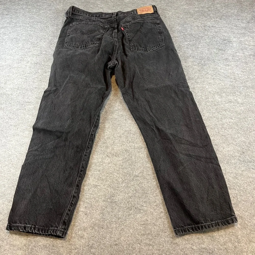Levi's Mens 501 Original Fit Black Denim Straight Leg Jeans W30 L26 Classic 0358